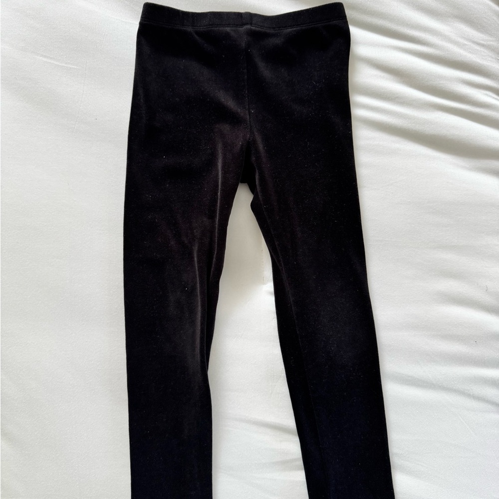Tea Collection Velvet Black Girls' Leggings